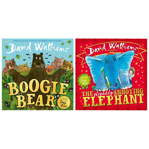 David Walliams 2 Books Set (Boogie Bear, The Slightly Annoying Elephant) - Ages 3+ - Hardback 0-5 HarperCollins Publishers
