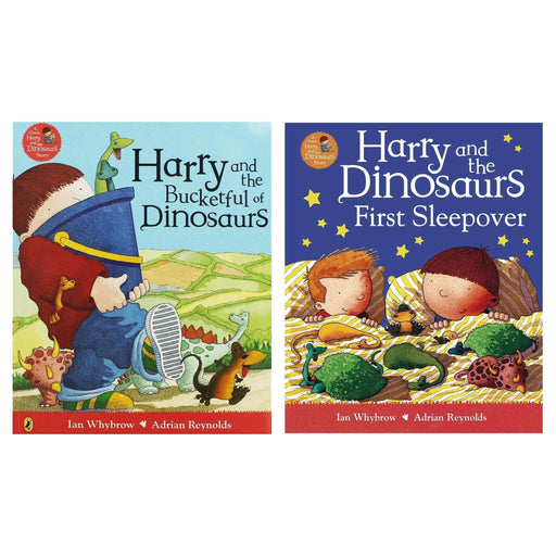 Harry and His Bucket Full of Dinosaurs 2 Books Collection Set by Ian Whybrow - Ages 2-7 - Paperback 0-5 Puffin