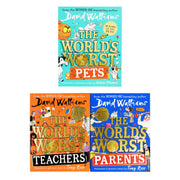 David Walliams World's Worst Children 3 Books Collection Set - Age 8-12 - Paperback 9-14 HarperCollins Publishers