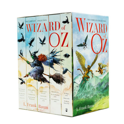 Wizard of Oz The Complete Collection by L. Frank Baum 5 Omnibus Books Box Set - Ages 12+ - Paperback Fiction Classic Editions