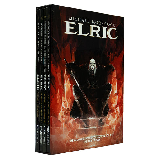 Michael Moorcock's Elric Series 1-4 Books Collection Box Set - Hardback Graphic Novels Titan Comics