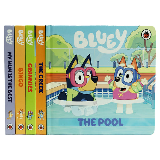 Bluey 5 Board Books Collection Set - Ages 3-7 - Board Book 0-5 Ladybird