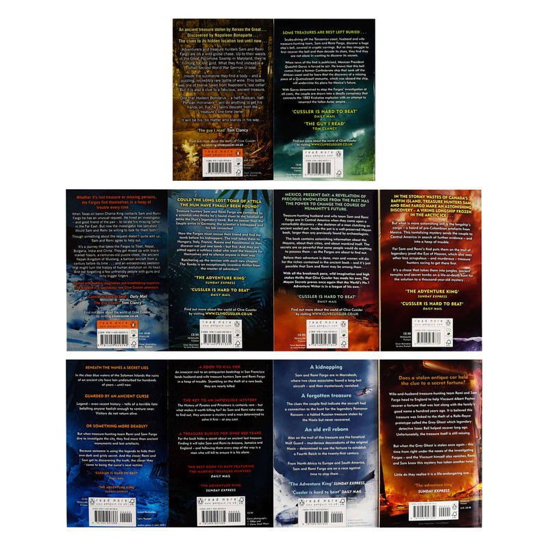 A Sam and Remi Fargo Adventure by Clive Cussler & Grant Blackwood 10 Books Collection Set - Fiction - Paperback Fiction Penguin