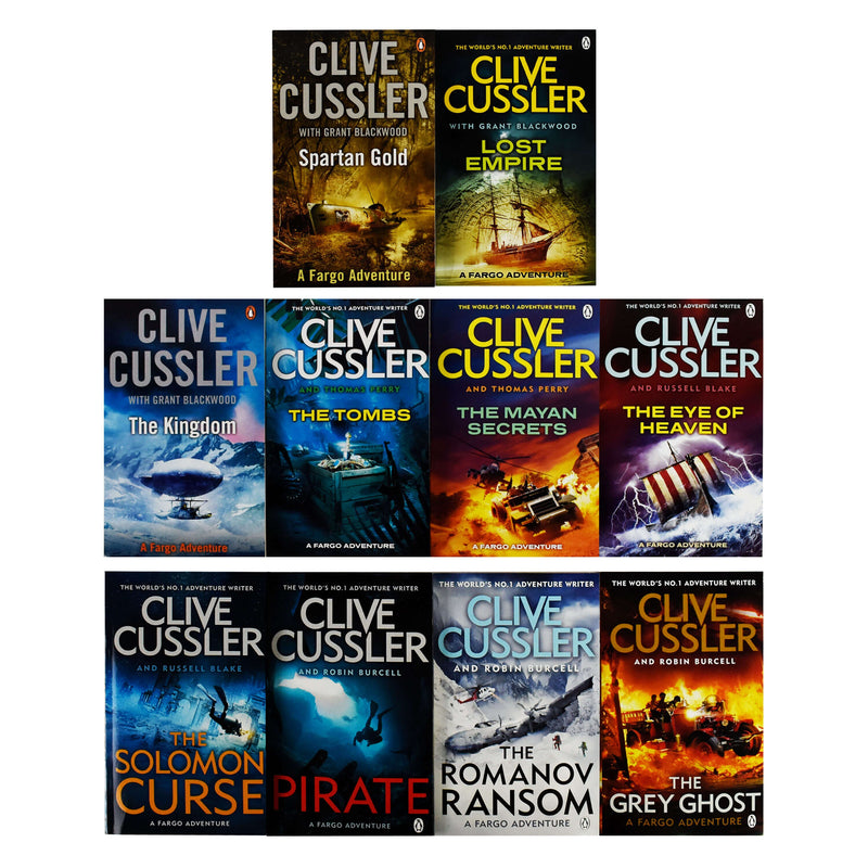 A Sam and Remi Fargo Adventure by Clive Cussler & Grant Blackwood 10 Books Collection Set - Fiction - Paperback Fiction Penguin