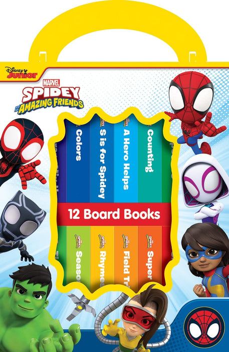 Disney Spidey and his Amazing Friends - My First Library 12 Board Book Set - Ages 0-5 - Hardback 0-5 Phoenix International Publications Incorporated