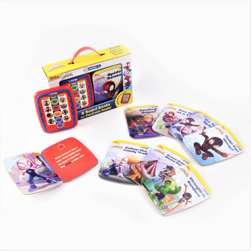 Marvel Spider-Man 8 Board Books and Electronic Reader - Ages 2+ - Board Book 0-5 PI Kids
