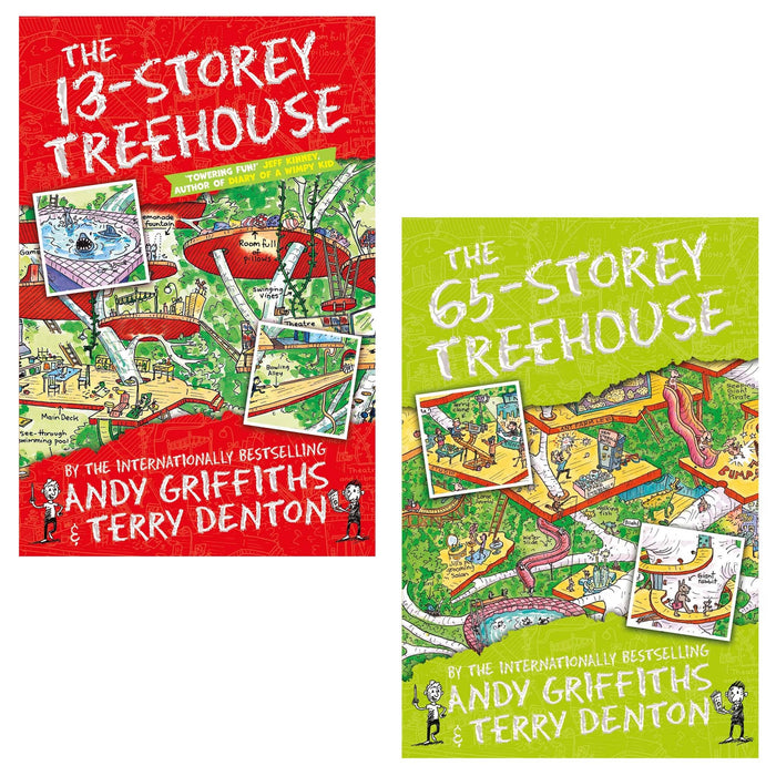 The Treehouse Series by Andy Griffiths 2 Books Collection Set - Ages 6-11 - Paperback 7-9 Macmillan