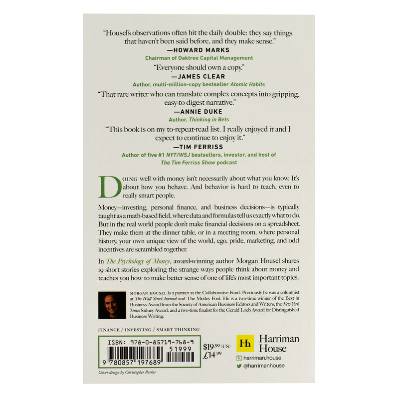 The Psychology of Money by Morgan Housel - Non Fiction - Paperback Non-Fiction Harriman House
