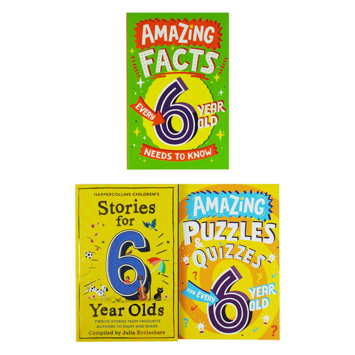 Amazing Facts Every Kid Needs to Know for 6 Year Olds Children's 3 Books Collection Set - Paperback 5-7 HarperCollins Publishers/Red Shed