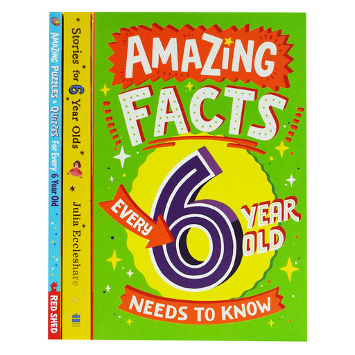 Amazing Facts Every Kid Needs to Know for 6 Year Olds Children's 3 Books Collection Set - Paperback 5-7 HarperCollins Publishers/Red Shed