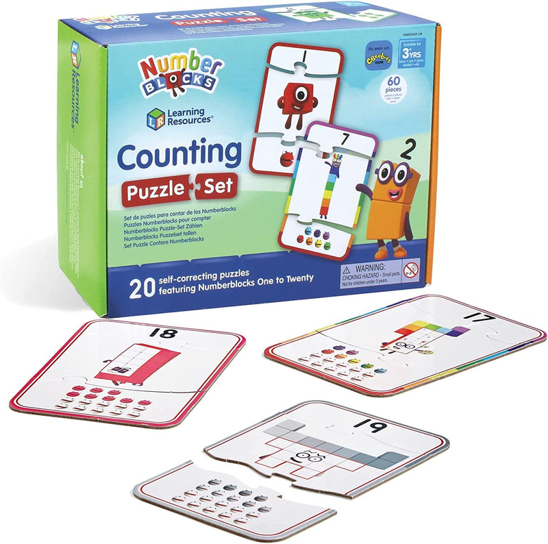 Numberblocks Counting Puzzle Set by Learning Resources - Ages 3 Years+ 0-5 Learning Resources