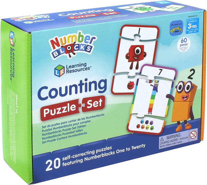 Numberblocks Counting Puzzle Set by Learning Resources - Ages 3 Years+ 0-5 Learning Resources