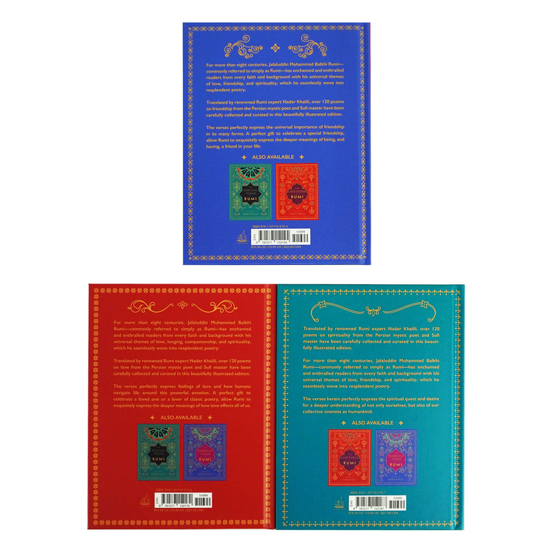 Timeless Rumi Collection 3 Books Set by Rumi - Non Fiction - Hardback Non-Fiction Wellfleet Press