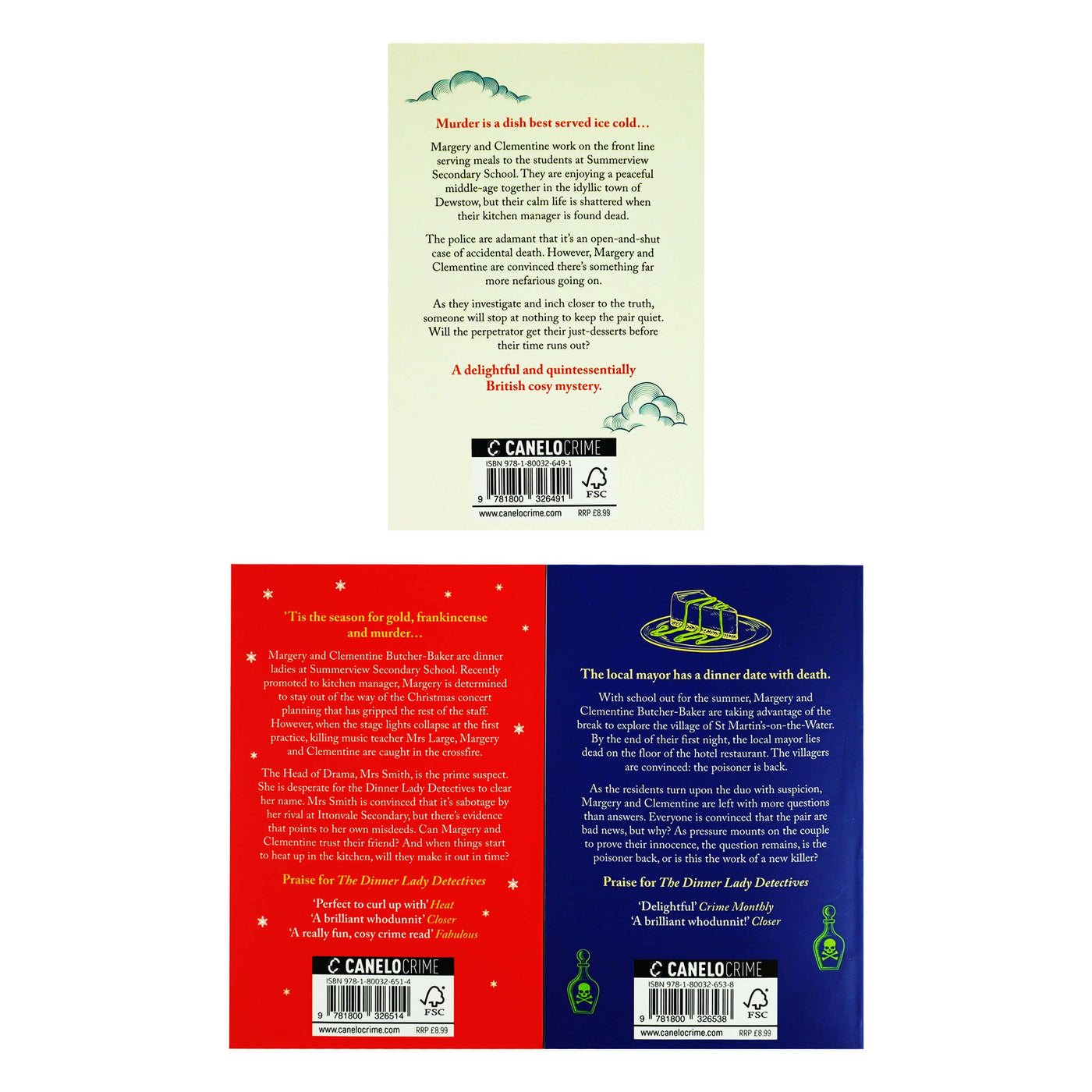 The Dinner Lady Detectives Series by Hannah Hendy 3 Books