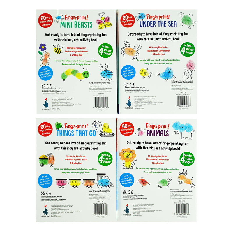 Fingerprint! Collection 4 Books Set by Alice Barker - Ages 3-5 - Hardback 0-5 Imagine That Publishing Ltd