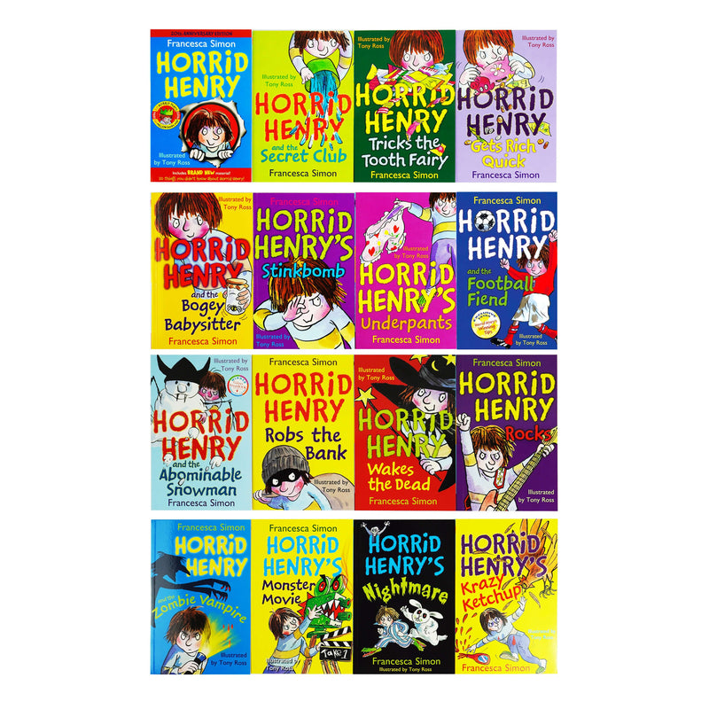 Horrid Henry Collection by Francesca Simon 16 Children Books Box Set - Ages 5+ - Paperback 5-7 Orion Children's Books