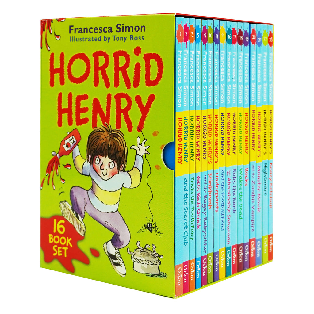 Horrid Henry Collection by Francesca Simon 16 Children Books Box