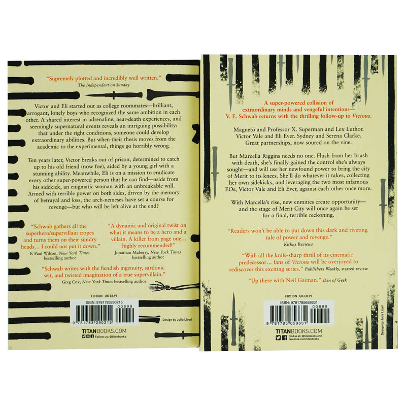 Vicious and Vengeful Slipcase by V.E Schwab 2 Books Collection Set - Fiction - Paperback Fiction Titan Books Ltd