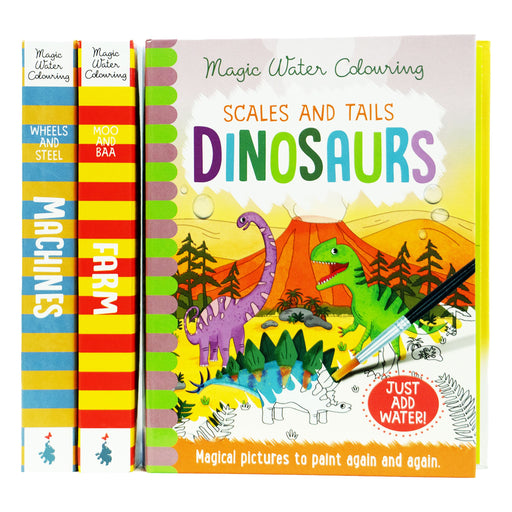 Magic Water Colouring Activity 3 Book Collection By Jenny Copper (Magic Water Colouring) -Ages 2+ - Hardback 0-5 Imagine That Publishing Ltd