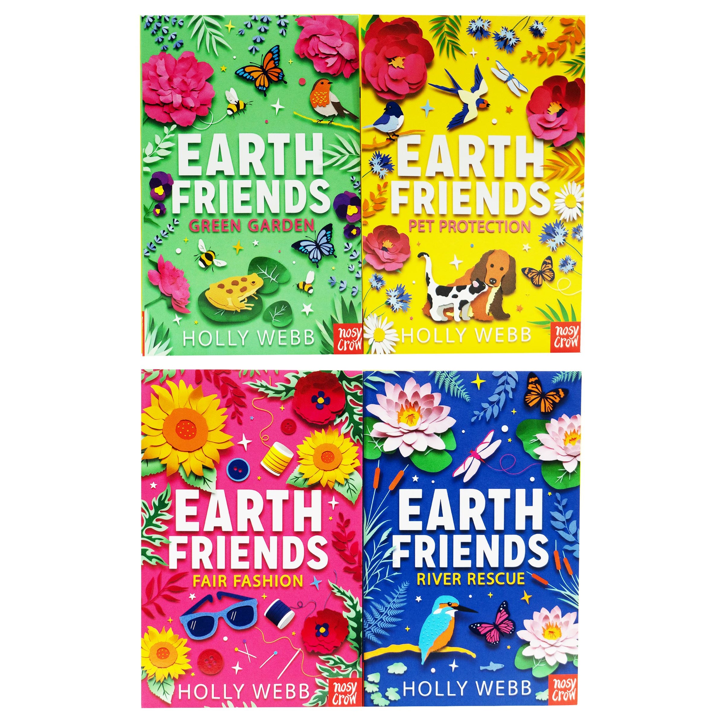 Earth Friends Series By Holly Webb: 4 Books Collection Set - Ages 7-12 ...