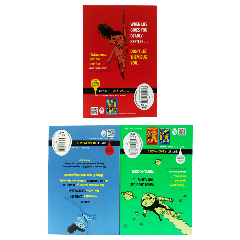 Vi Spy Series by Maz Evans: 3 Books Collection Set - Ages 9-12 - Paperback 9-14 Chicken House Ltd