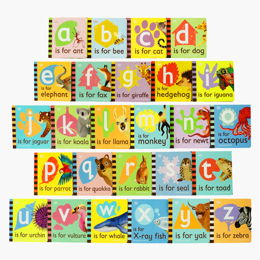 The Animal Alphabet Library Collection By DK: 26 Books Set (A To Z) - Ages 3+ - Board Book 0-5 DK Children