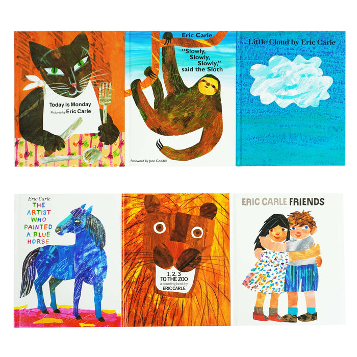 Eric Carle: A Classic Picture 6 Books Collection Set With Two-Sided Poster Inside! - Ages 2-5 - Hardback 0-5 Philomel