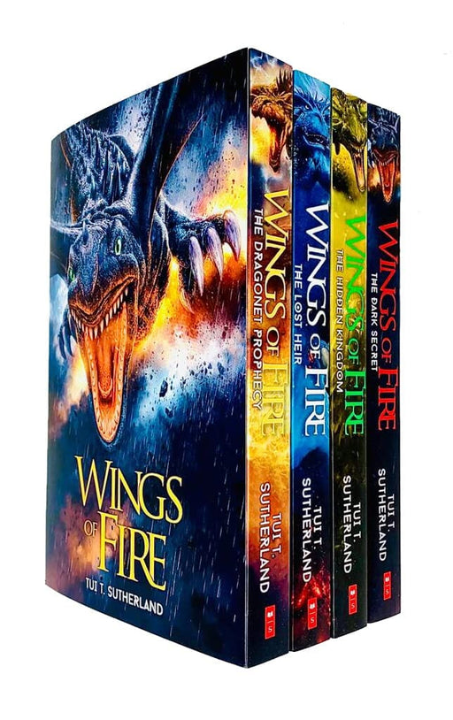 Wings of Fire Series by Tui T. Sutherland 4 Books Collection Set - Ages 8-12 - Paperback 9-14 Scholastic