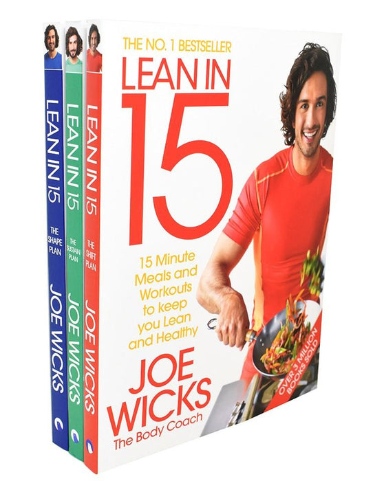 Lean In 15 The Body Coach Collection 3 Books Set By Joe Wicks - Paperback Cooking Book Bluebird