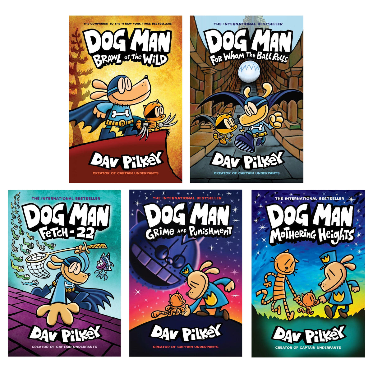 Dogman Amazon Dog Man by Dav Pilkey: Books 6-10 — Books2Door
