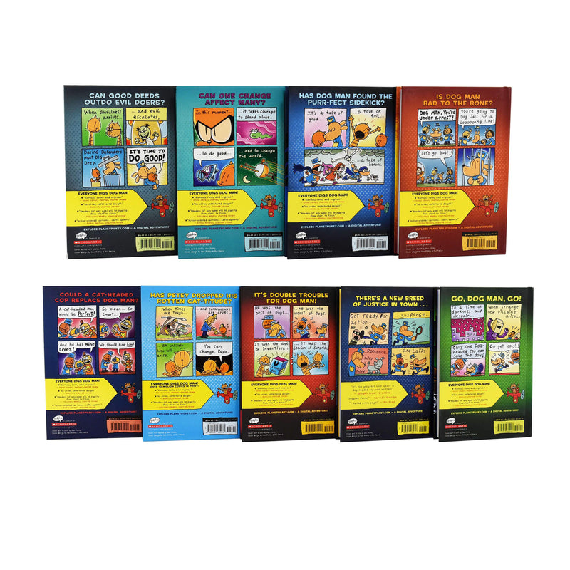 Dog Man Collection 9 Books Set by Dav Pilkey - Ages 7-9 - Hardback 7-9 Scholastic