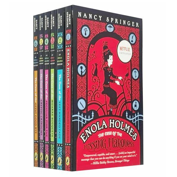 Enola Holmes Mystery Series 6 Books Collection Set by Nancy Springer - Paperback - Age Young Adult Young Adult Puffin Books