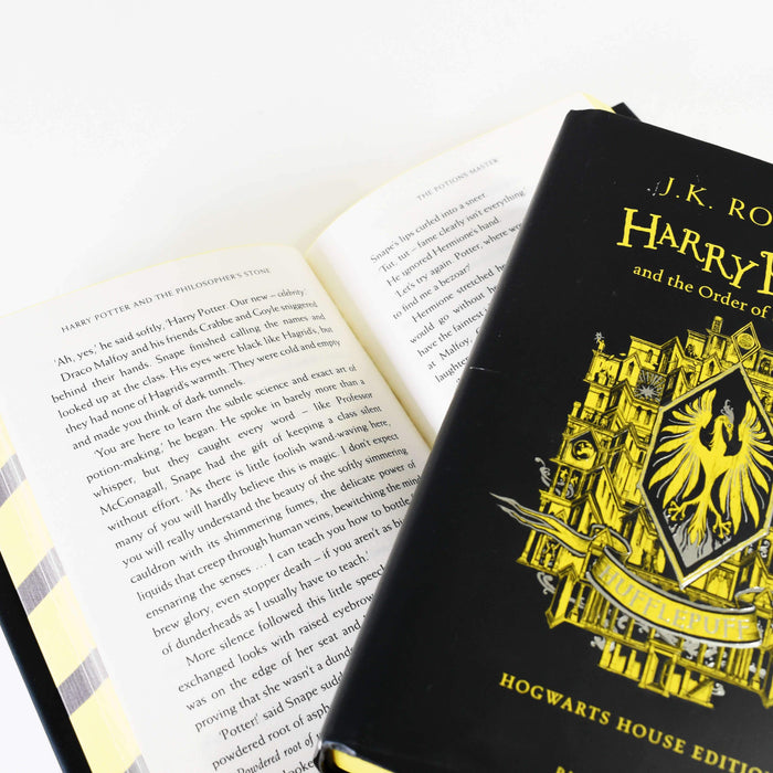 Harry Potter Hufflepuff Edition 5 Books Set Collection By J.K Rowling - Hardcover - Age Young Adult Young Adult Bloomsbury Children's Books