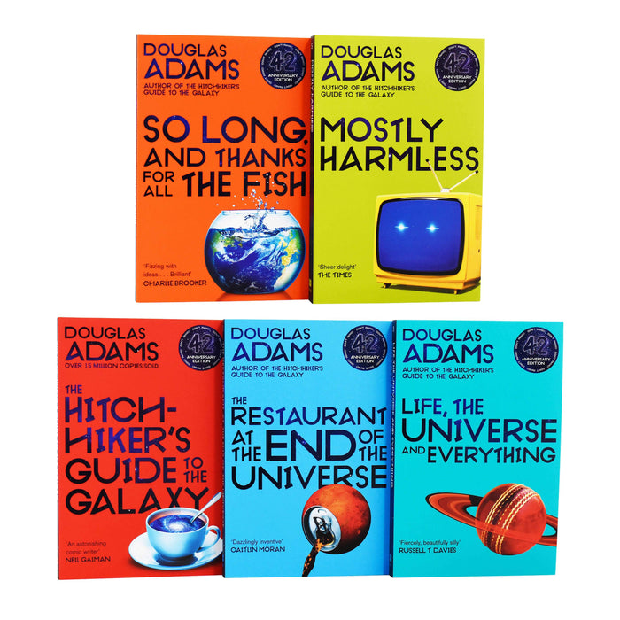 The Complete Hitchhikers Guide to the Galaxy 5 Books Boxset New Cover - Young Adult - Paperback - Douglas Adams Young Adult Picador