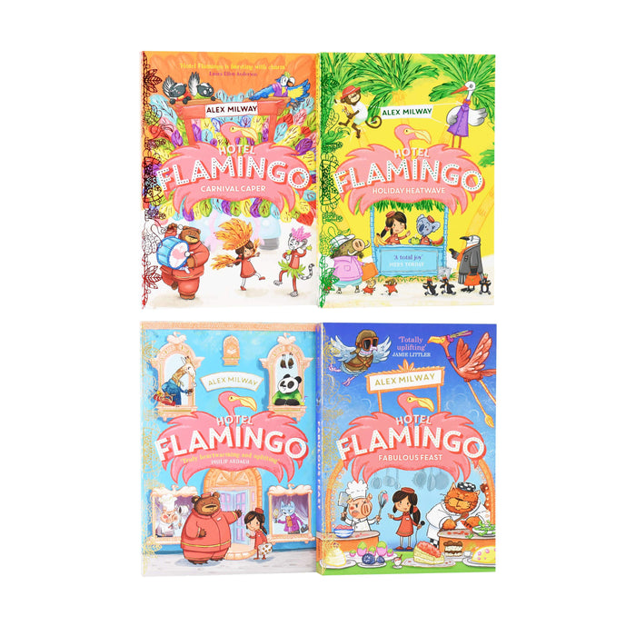 Hotel Flamingo Series 4 Books Collection By Alex Milway - Paperback - Age 7-9 5-7 Piccadilly Press