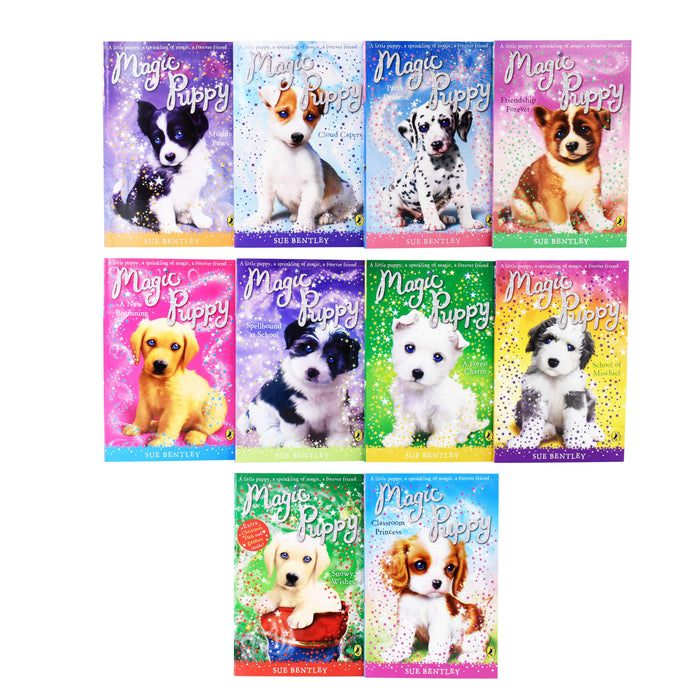 Magic Puppy 10 Books Collection Set By Sue Bentley - Paperback - Age 5-7 5-7 Turtleback Books