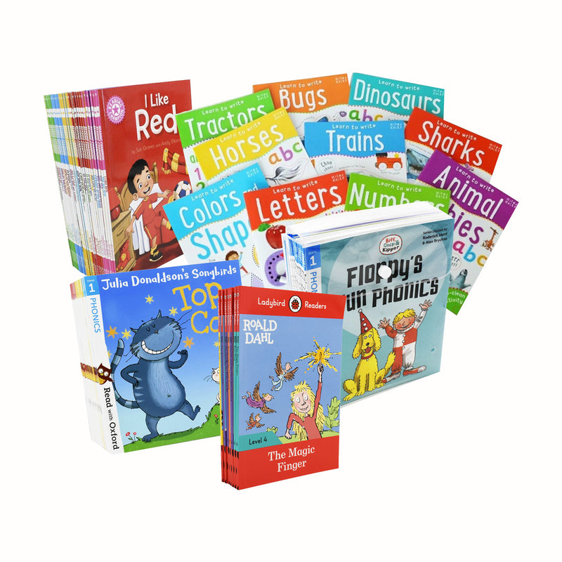 School Deal - Preschool and Foundation 107 Books Collection Set - Paperback 0-5 Various