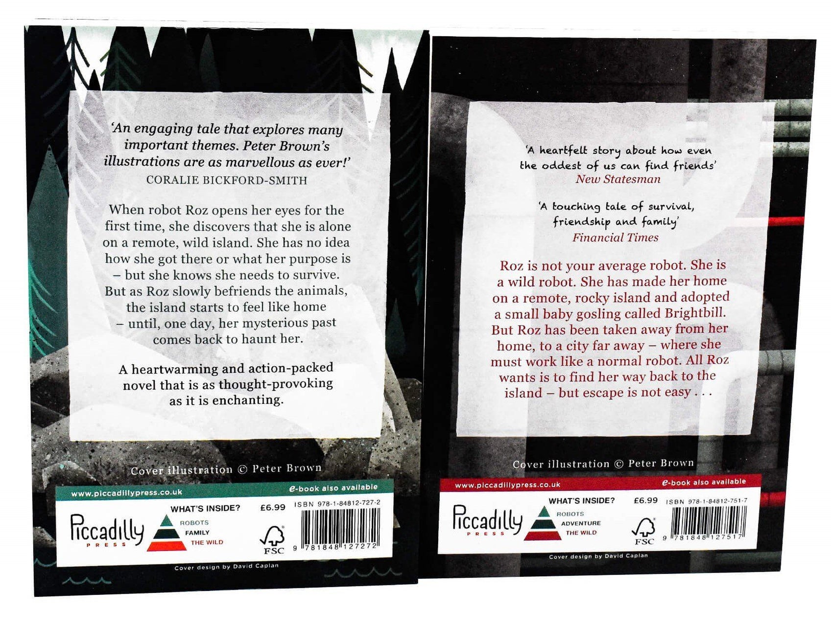 The Wild Robot Series By Peter Brown 2 Books Collection - Age 7-10 - P