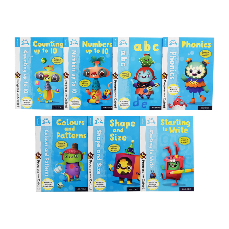 Progress with Oxford Preschool 7 Work Book for Age 3-4 - Paperback 0-5 Oxford University Press