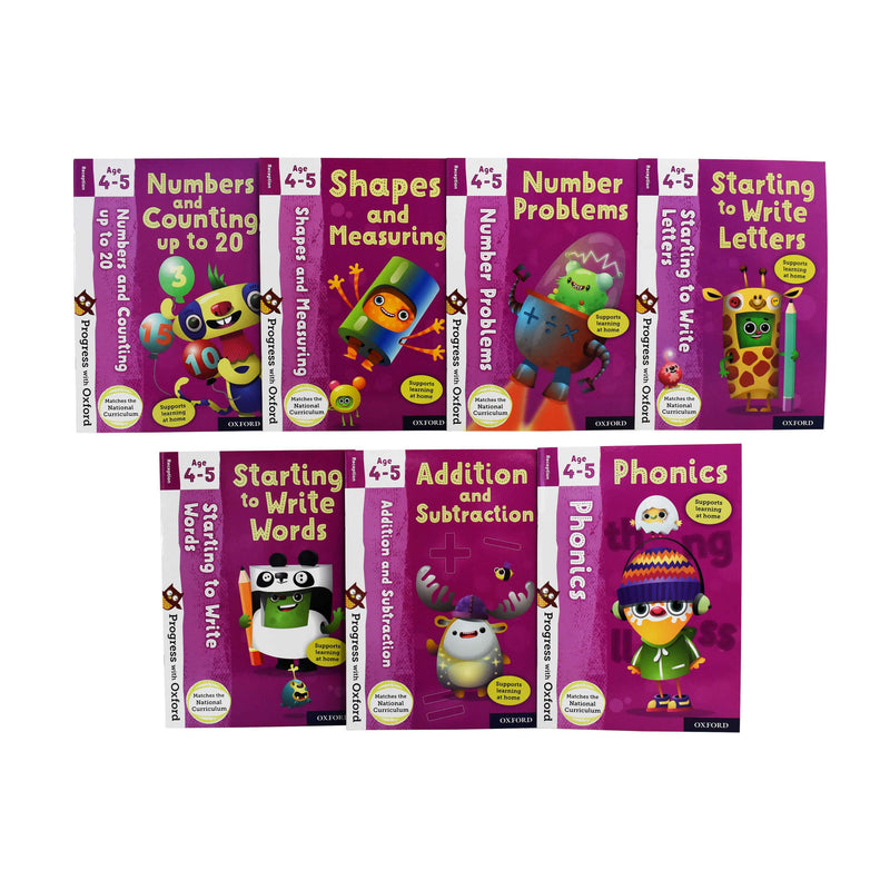 Progress with Oxford Reception 7 Work Book for Age 4-5 - Paperback 0-5 Oxford University Press