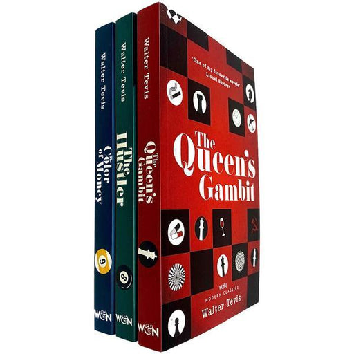 The Queens Gambit Series 3 Books Collection Set by Walter Tevis - Papeback - Age Young Adult 9-14 W & N