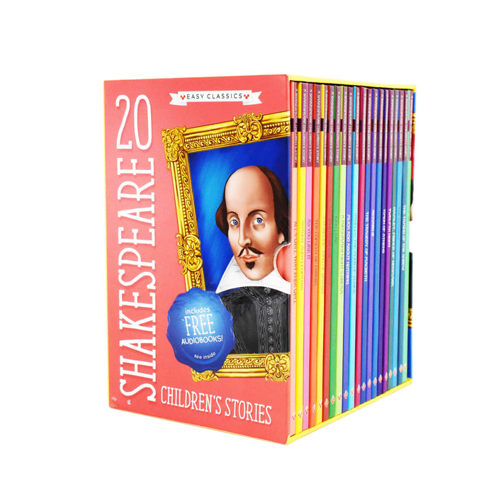 20 Shakespeare Easy Classics Childrens Stories The Complete Collection - Includes FREE audio (QR codes) - Hardback - Age 7-9 7-9 Sweet Cherry Publishing