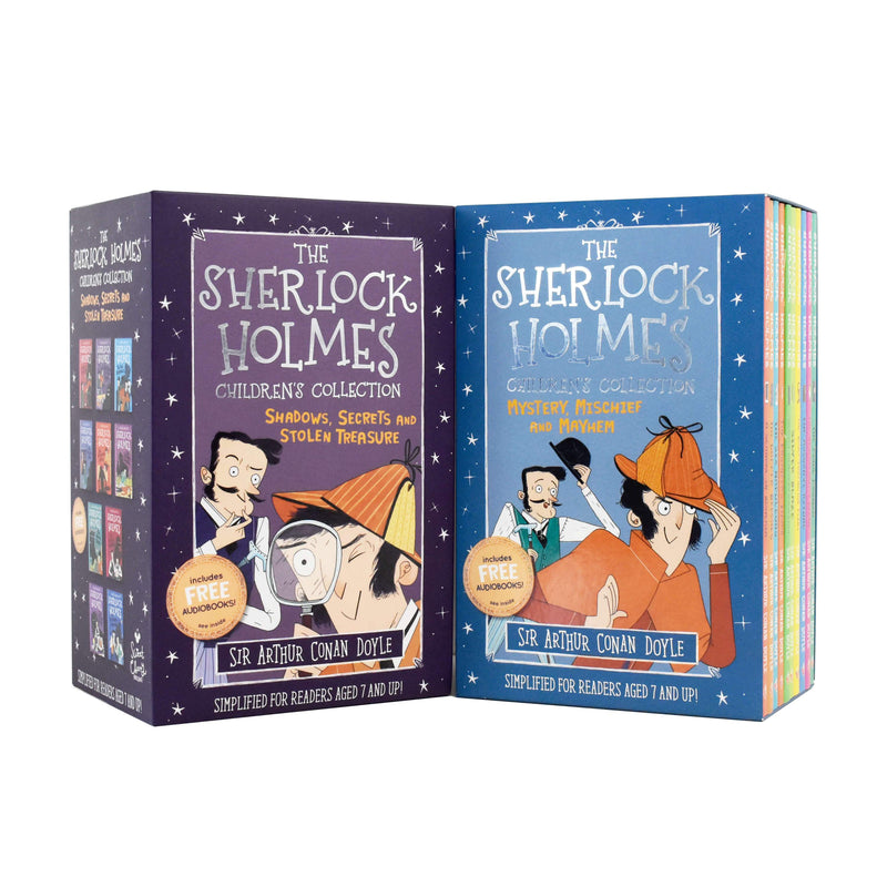 Sherlock Holmes Childrens Collection 20 Books (Series 1 & 2)- Shadows, Secrets, Mystery, Mischief and Mayhem - Ages 7-9 - Paperback - Sir Arthur Conan Doyle 7-9 Sweet Cherry Publishing