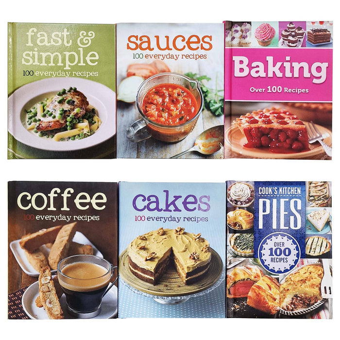 Pocket size Cook Book Collection 6 Books Set - Hardback Non-Fiction Parragon Books