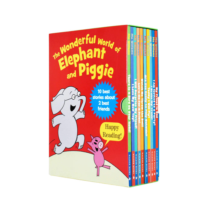The Wonderful World of Elephant and Piggie Series 10 Books Collection Box Set by Mo Willems - Paperback - Age 5-7 5-7 Walker Books