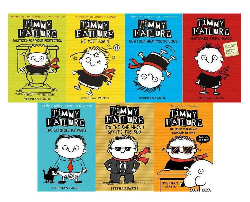 Timmy Failure's Finally Great Boxed Set Volume 1 - 7 by Stephan Pastis - Humour - Paperback 7-9 Walker Books