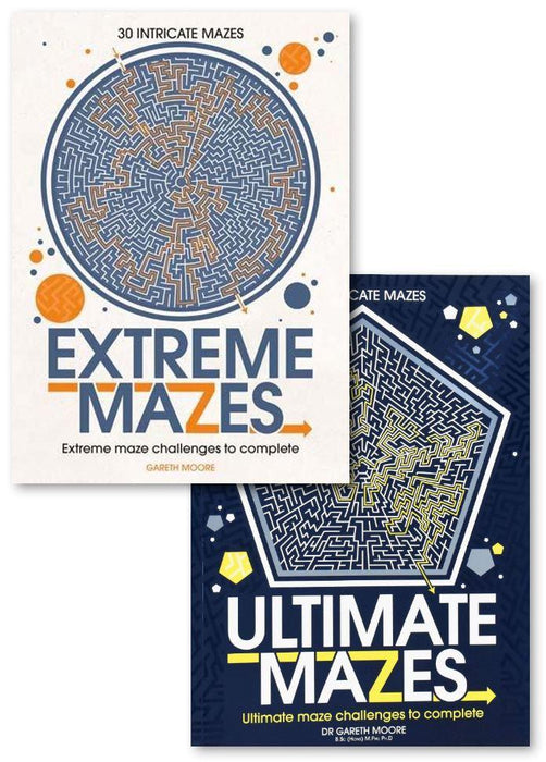 Ultimate Extreme Mazes 2 Books by Dr Gareth Moore - Non Fiction - Paperback Non Fiction Michael O' Mara