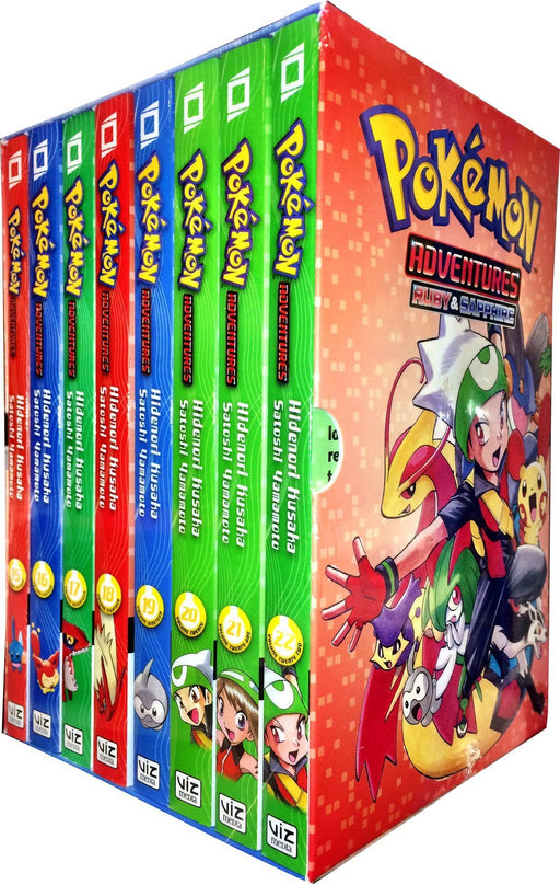 Pokemon Adventures Ruby & Sapphire Collection 8 Books Box Set - Manga - Paperback - Hidenori Kusaka Viz Media