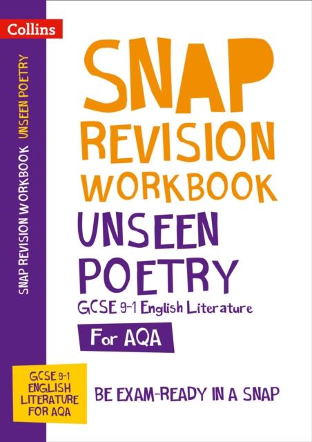 AQA Unseen Poetry Anthology Workbook : For the 2020 Autumn & 2021 Summer Exams Popular Titles HarperCollins Publishers