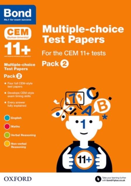 Bond 11+: Multiple-choice Test Papers for the CEM 11+ tests Pack 2 Popular Titles Oxford University Press